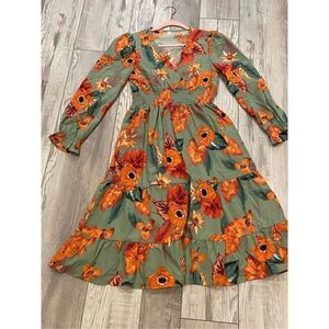 Hawaiian floral dress size S
